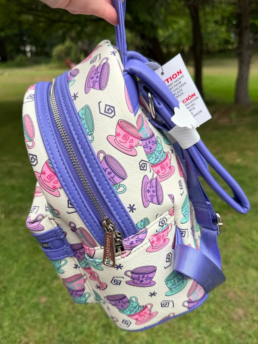Disney Parks Loungefly Alice in Wonderland Mad Tea Party Teacups Backpack NWT